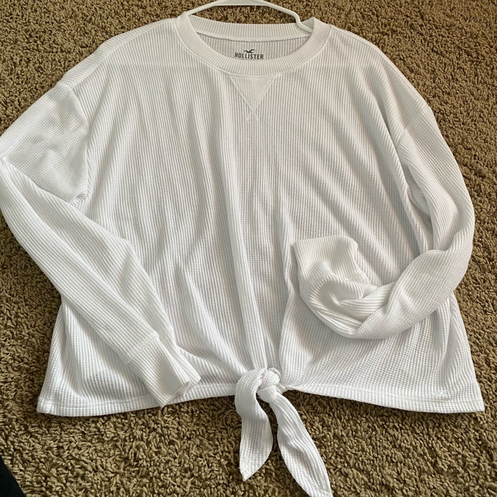 white sweater